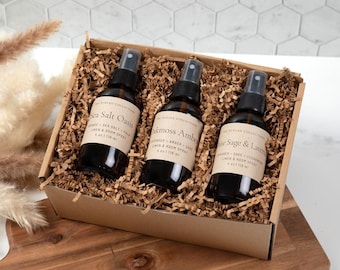 Build Your Own Room Spray Gift Set, Room Spray and Linen Spray, Essential oil Infused Room Fragrance, Bathroom Spray, Room Spray Gift Set