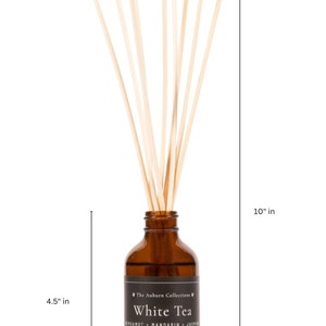 All Natural Reed Diffuser Reed Sticks, 4 oz Natural Reed diffuser, Flameless Room Fragrance Booster, Home Décor Diffuser, Oil Diffuser image 8