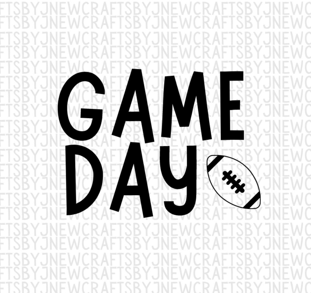 Game Day PNG and SVG Football Sunday Digital Download Etsy