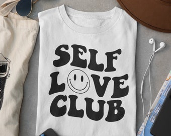 Self Love Club Png Svg DXF, Valentines Day Design, Self love Cut File, Valentines Day Shirt ,Clothing Png, Vday Png, Love Png