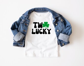 St Patricks Day 2nd Birthday SVG Two Lucky 2nd Birthday Shirt, St Patricks Day SVG, Two birthday shirt, boys birthday shirt, two lucky shirt