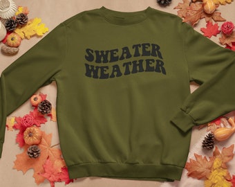 sweater weather svg, fall svg, winter svg, autumn svg, sweater svg, thanksgiving svg, cricut svg, silhouette cut file, hand lettered svg