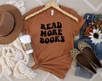 Retro Read More Books Svg, Buchliebhaber Svg, Lese Svg, Bibliothekar Svg, Reader Cut Datei, Read More Books Png Sublimation Design