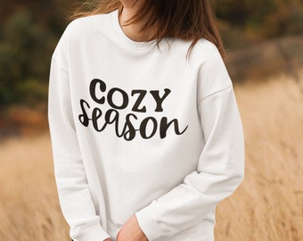 Cozy season SVG Fall SVG Fall Inspired svg Autumn SVG instant download for T-shirts and sweat shirts Cricut, Cameo