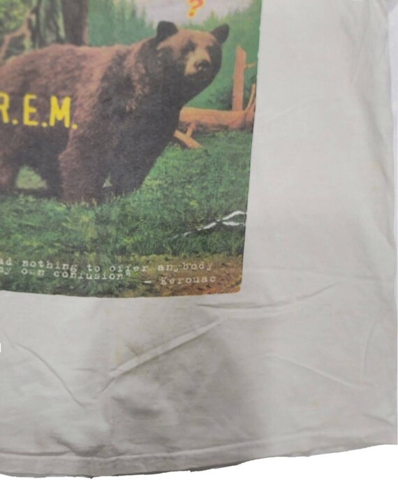 VTG 90s 1995 REM R.E.M. Bear Nature Monster Concert T… Gem