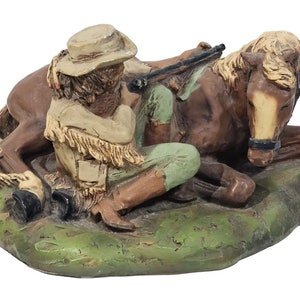 Vintage 1981 Buffalo Bill Cody And Horse Figure #116 Universal Statuary 14"x11"