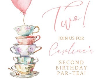 Tea for Two Geburtstagseinladung