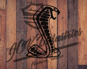 Shelby Cobra Sign - Customizable - DXF and SVG - Digital Download - Laser CNC Plasma Waterjet