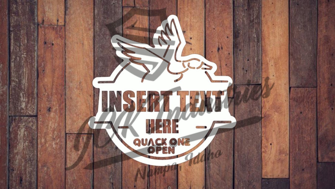 Busch Light Duck Sign – Customizable Laser Cut Files (digital Download ...