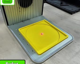 xTool F1 Coaster Jig, 4" Round & Square, 3D Printed