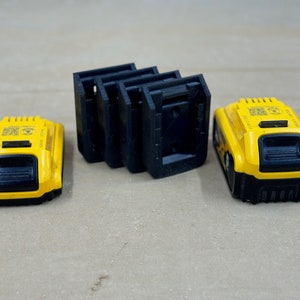 DeWalt 20V Battery Holder- 3D Printed Wall Mount Battery Holder