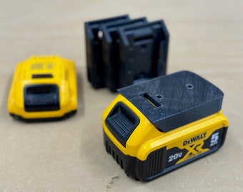 DeWalt 20V Battery Holder – 3D Printed Wall Mount