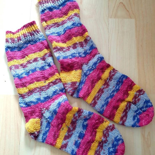 Selbstgestrickte Socken