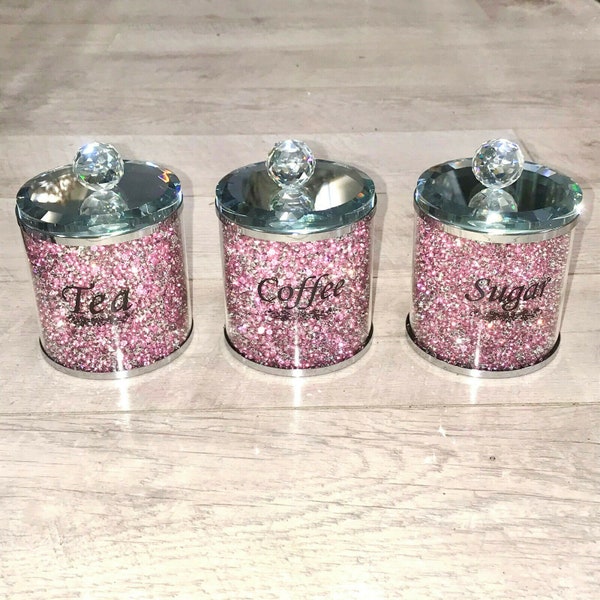 Tea Coffee Sugar Canisters Etsy