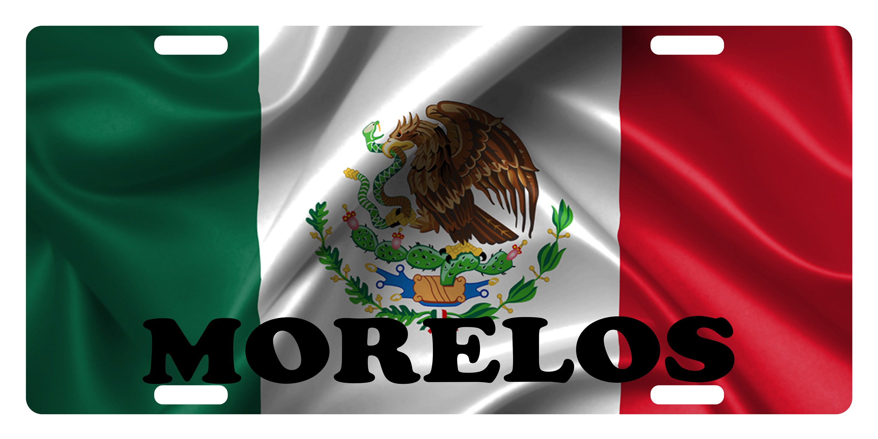 Mexico MEX Flag Morelos Sign License Plate 6 X 12 Etsy