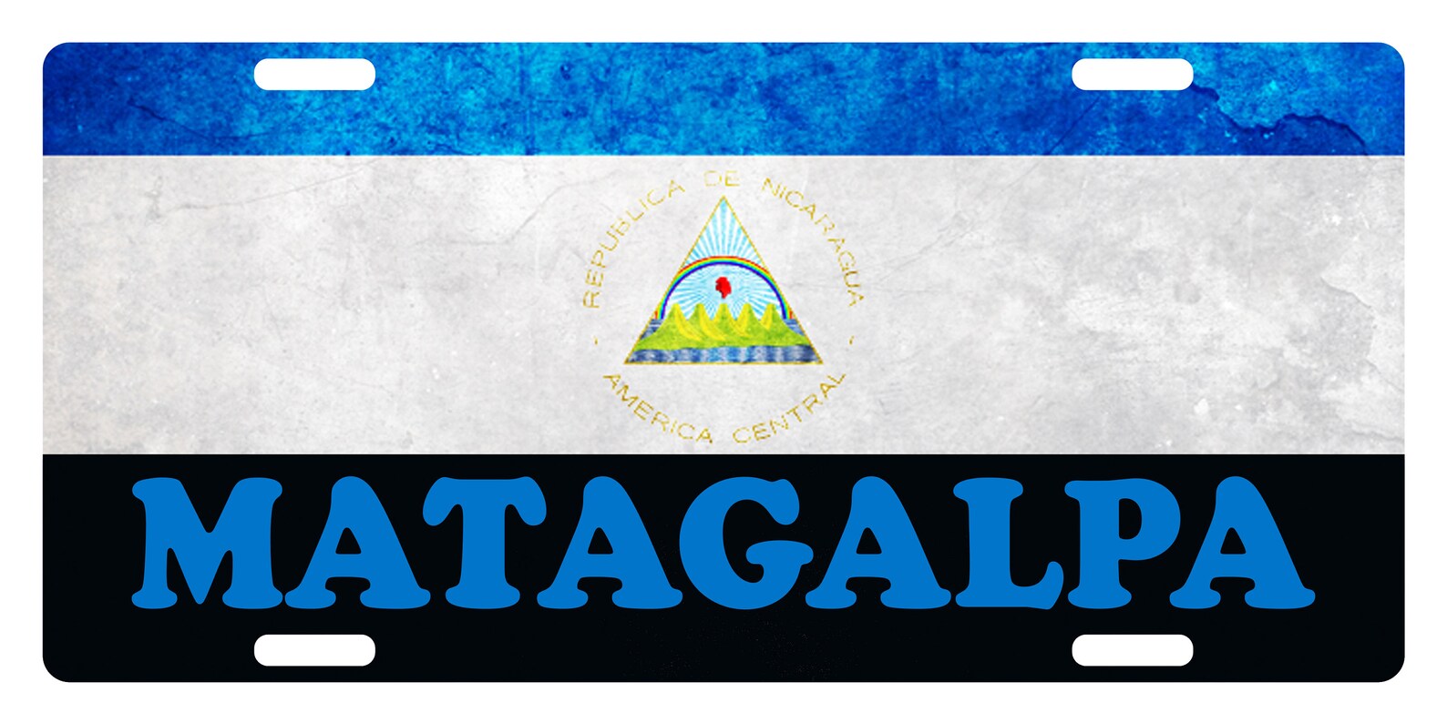 Nicaragua Flag Matagalpa License Plate 6 X 12 - Etsy