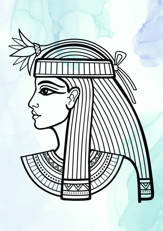 Cleopatra SVG Ägyptische Clipart Historische Ägypten | Etsy Österreich