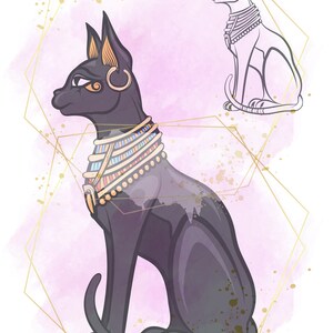 Ancient Egypt element colored, Egyptian cat, Ancient Egypt Vector, Ancient Egypt Graphics, Ancient Egypt Digital Designs Svg, Egypt Eps