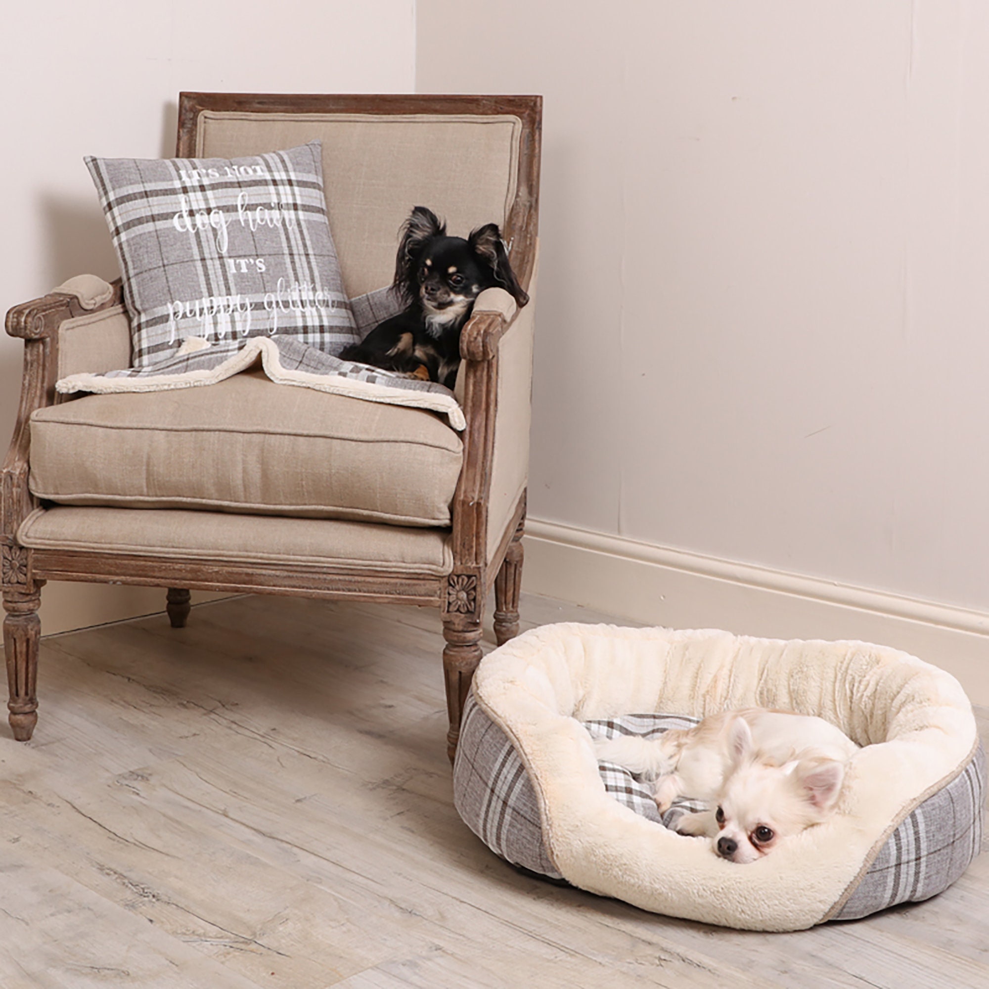 Tweedy Soothing Dog Bed Donut Bed Small Medium Large Warm Etsy UK