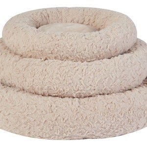 Luxury Plush Anti Anxiety Pet Bed Snug Donut Bed Warm Inner Small Medium Large