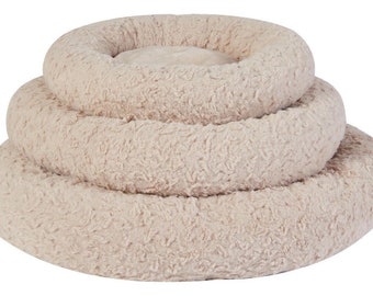 Luxury Plush Anti Anxiety Pet Bed Snug Donut Bed Warm Inner Small Medium Large