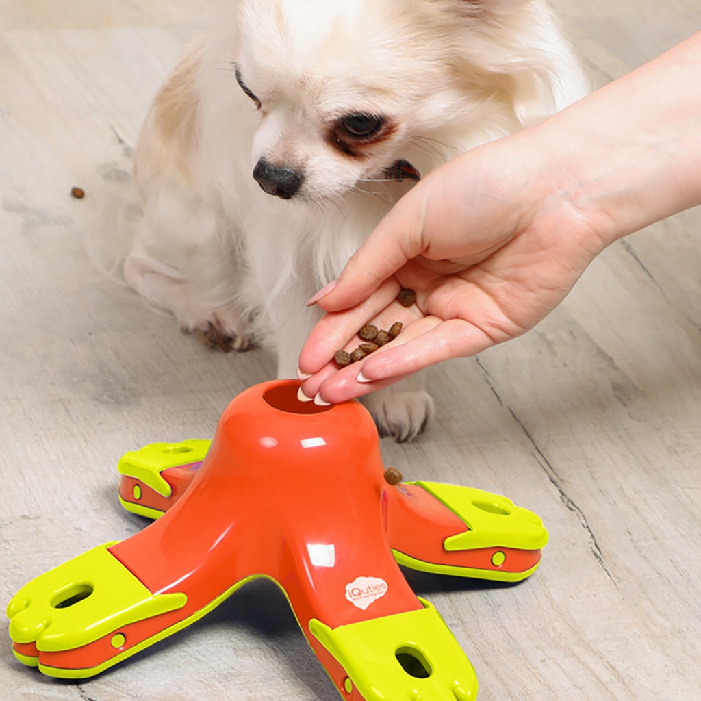 aleko) Pet 2 In 1 Dog Treat Dispensing Toy With Puzzle Feeder