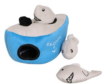 Dogs Boredom Buster Puzzle Plush Toy - Shaun The Shark