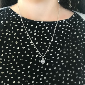 Miraculous Medal Chain Necklace in Sterling silver