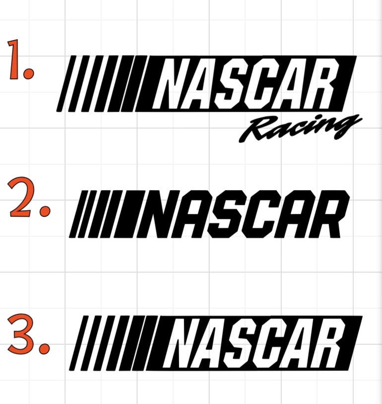 NASCAR Sticker Etsy