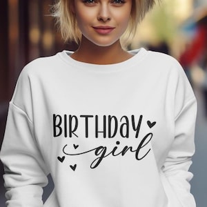 Birthday Girl SVG, Birthday Princess Svg, Birthday Shirt Svg, Birthday Svg, Happy Birthday Svg, It&#39;s My Birthday Svg, Cricut, Silhouette