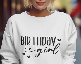 Birthday Girl SVG, Birthday Princess Svg, Birthday Shirt Svg, Birthday Svg, Happy Birthday Svg, It's My Birthday Svg, Cricut, Silhouette