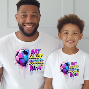 Eet slaap voetbal herhalen png, voetbalster clipart, sportliefhebber, graffitistijl, trui, T-shirt, mok, draagtas, kunst aan de muur sublimatie ontwerp