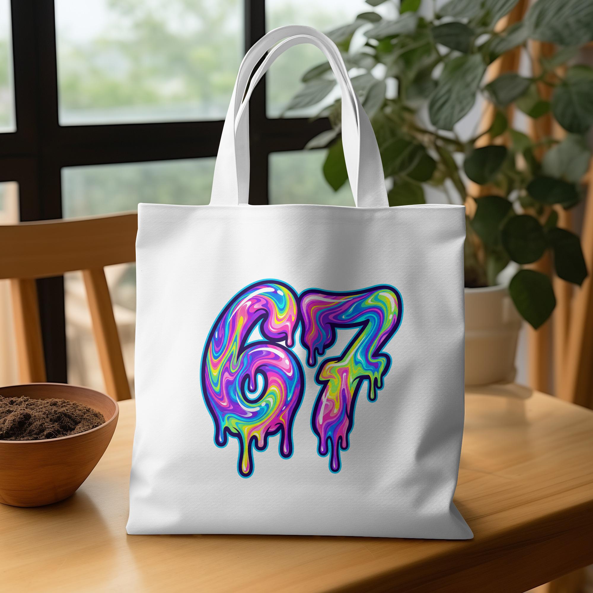 Six Seven PNG Clipart, Dripping Numbers, Colorful 67 Graphic ...