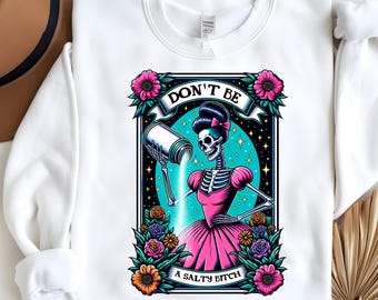 The Salty Bitch Cross Stitch Pattern by Pixel Paige Studio