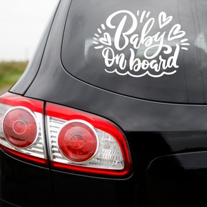 Baby on Board with Little Hearts SVG File
