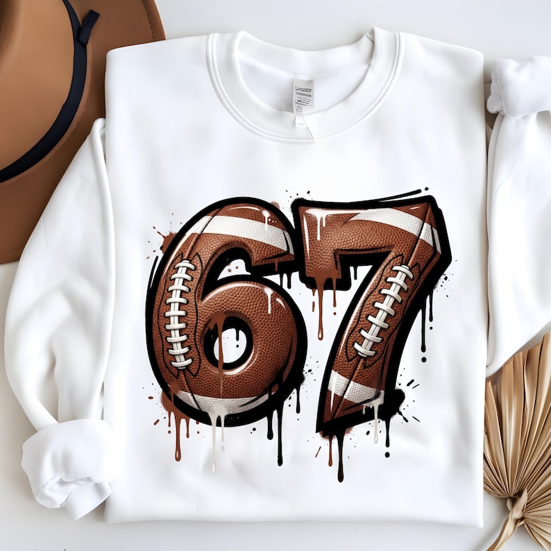67 Football PNG Clipart, Sports Number Design, Digital Download ...