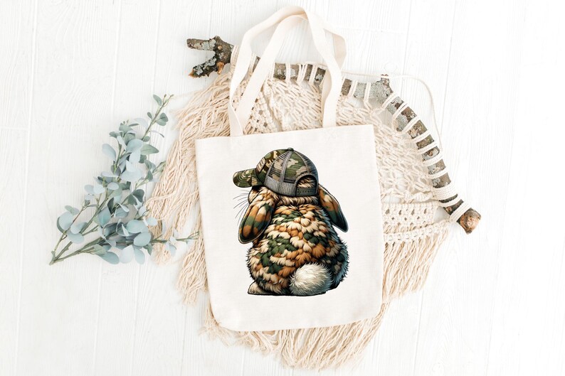 White Camo Rabbit Camo Bunny Png, Sublimation Design, Bunny Egg Hunter Png, Easter Bunny ...