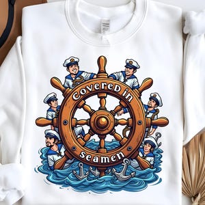 Bedekt met zeelieden png, sublimatieontwerp, brutale nautische png, matroos, cruisen, varen, grappig gezegde png, T-shirtontwerp, sweater, DTF