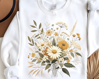 Floral Cottagecore PNG | Spring Flowers Sublimation Design | Botanical Digital Download File | Summer Flower Nature Design for Shirt for Mug