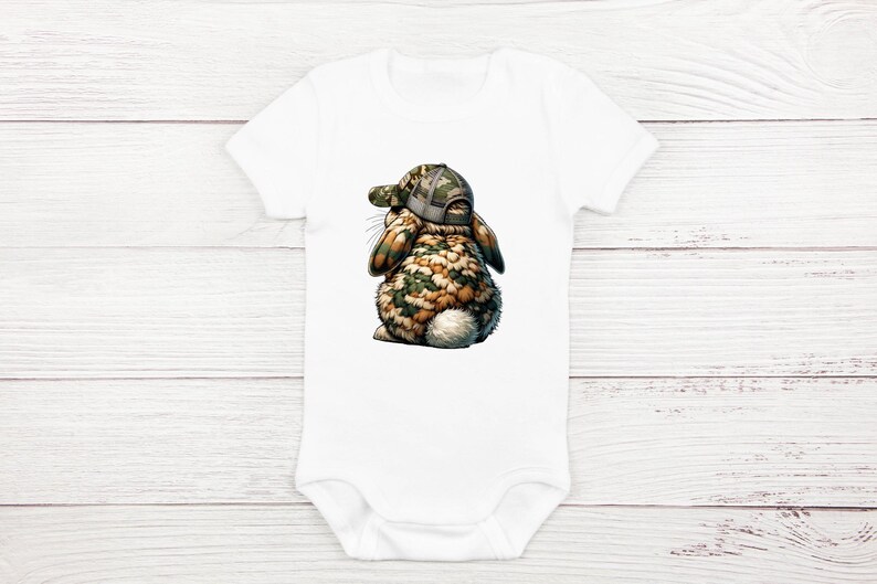 White Camo Rabbit Camo Bunny Png, Sublimation Design, Bunny Egg Hunter Png, Easter Bunny ...