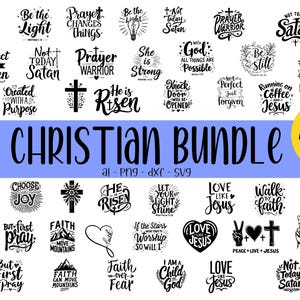 Christian svg bundle, Religious svg, Scripture svg, Bible Verse svg, Blessed svg, Jesus Svg, God Svg, Faith svg, Cut Files for Cricut