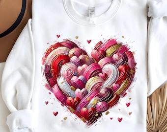 Valentine Day Heart Brushstroke png, Valentine png, Valentines day Png, xoxo png, valentine png designs, Coquette Valentine Png Trendy Vday