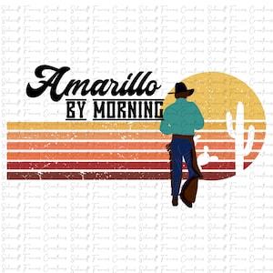 Amarillo, Morning, PNG, PDF, Digital Download, Country