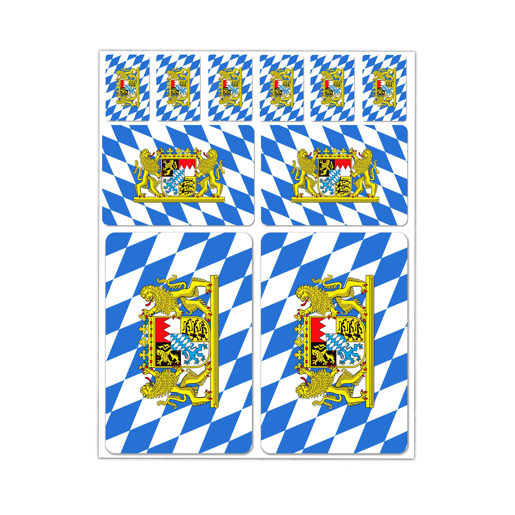 Bayerische Fahne Land Bayern mit Wappen 90x150cm