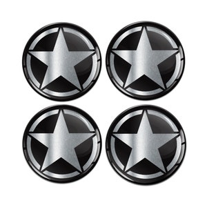 Wheel Center Caps Stickers Tuning Logo Star A 41