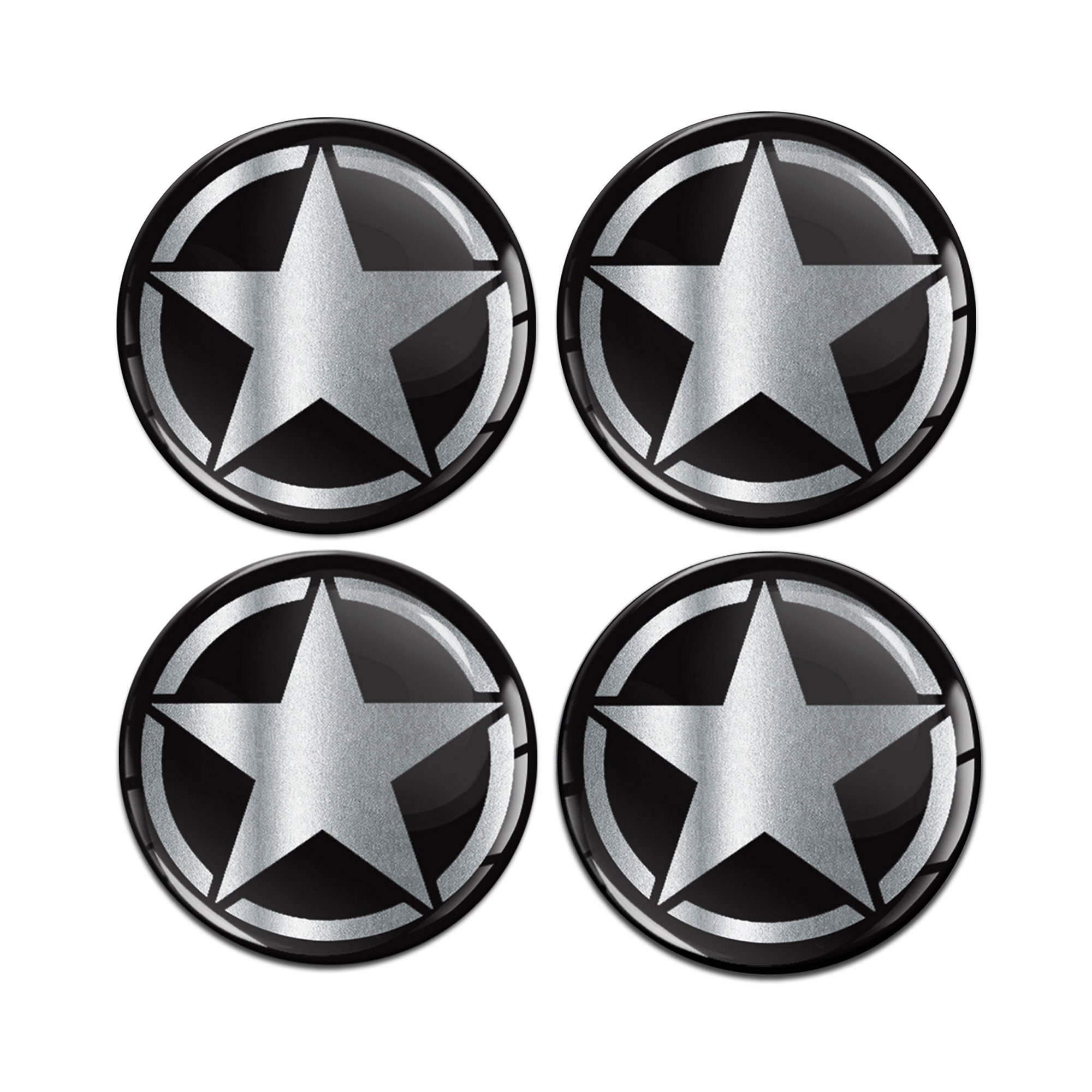 Original Audi S Black Edition Universal Emblem Schwarz für den