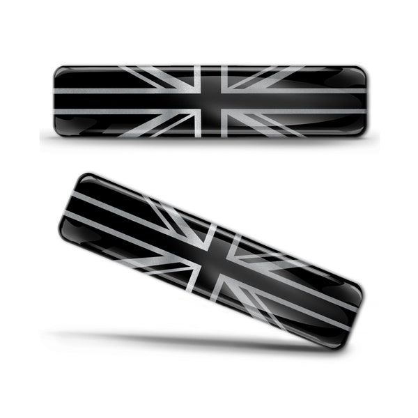 2 x 3D Domed Gel Badge UK Union Jack GB Angleterre National Flag Autocollants Decal Emblème Casque de Moto de voiture