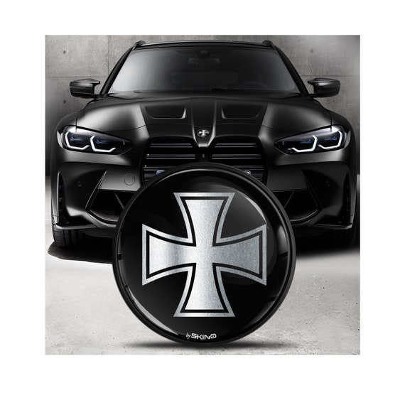 BMW Emblem Blå/Vit 82mm & 73mm (Fram+bak) - RM Bilstyling