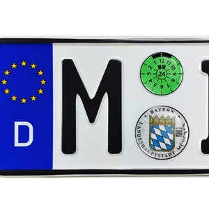 Nummernschild Aufkleber Personalisiert - Für Kinderfahrzeuge & Fahrräder