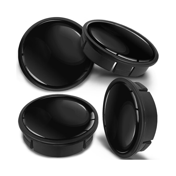 Wheel Center Caps Universal Custom Tuning Logo 60mm Black Etsy